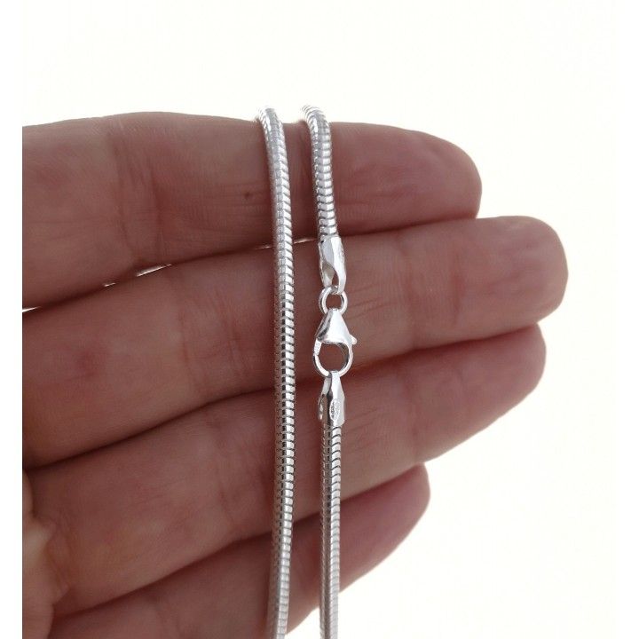 Cadena cola de topo 45cm y 2,8mm de Plata de ley 925