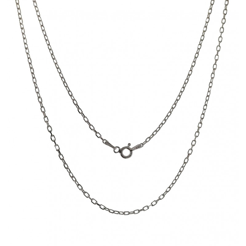 Cadena de Plata de ley modelo forzada de 50 Cm.