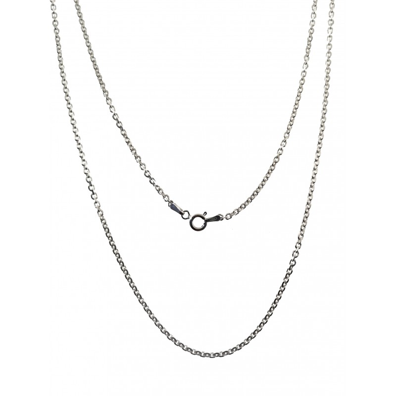 Cadena de Plata 80 cm. forzada