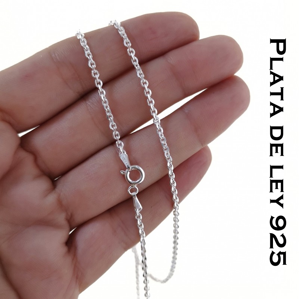 Cadena de Plata 80 cm. forzada 1