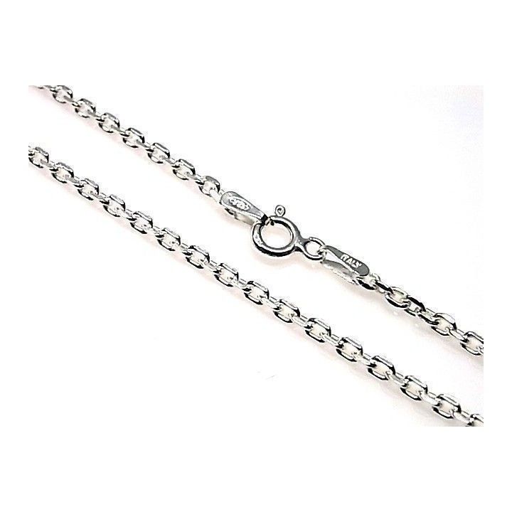 Cadena de Plata 80 cm. forzada 3