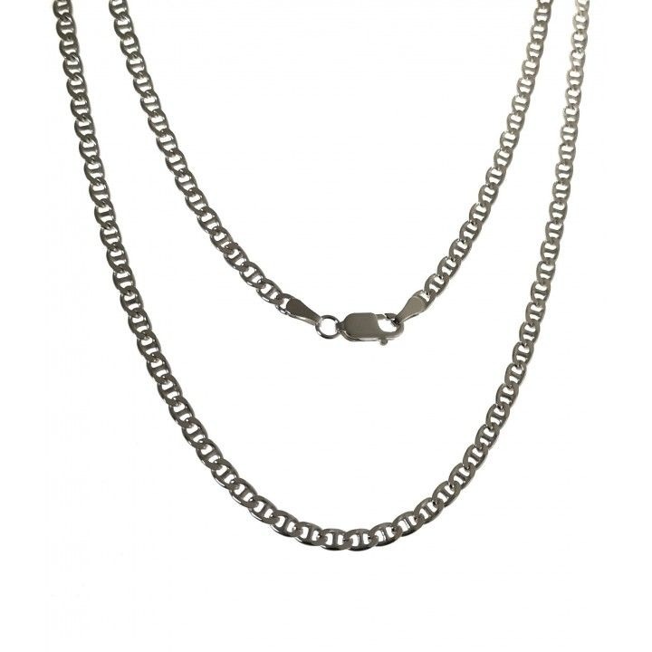 Cadena 80cm modelo marina de Plata de ley 925