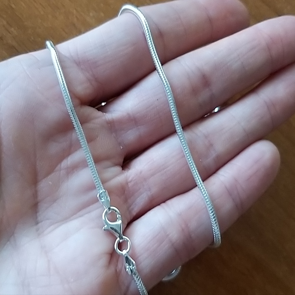 Cadena cola de topo de Plata de ley 60 Cm. 1,8 Mm. 6