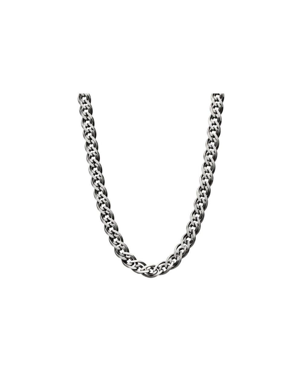 Cadena de Plata de ley baño rutenio para hombre 50 Cm. 2