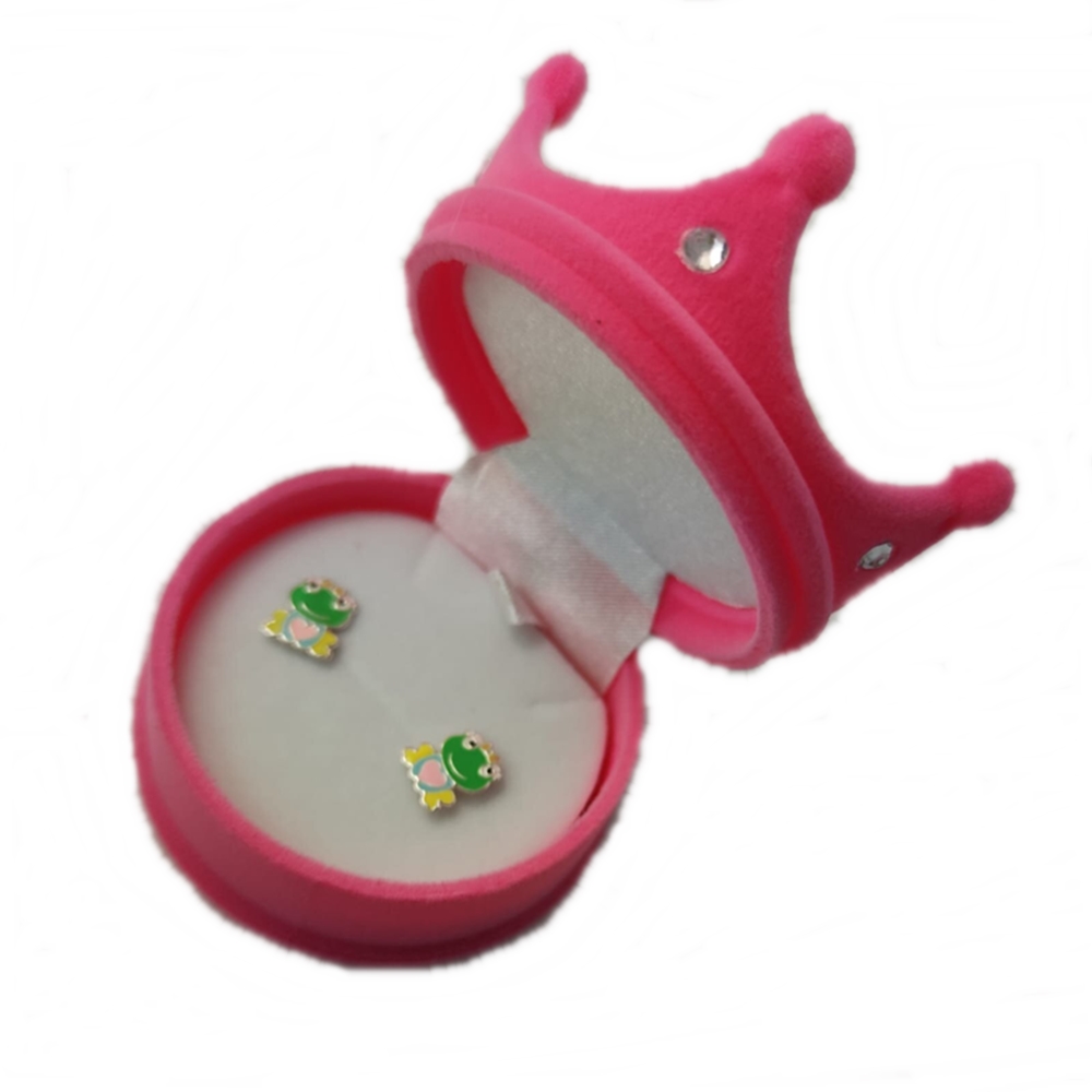 Cajita Premium corona aterciopelada color rosa claro 2