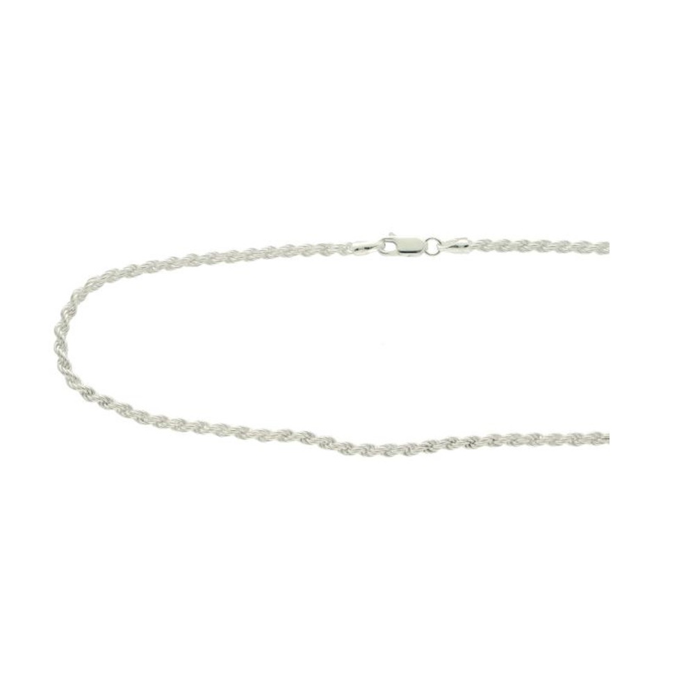 Cordón de Plata de ley maciza hombre y mujer 60 cm. 3 mm.