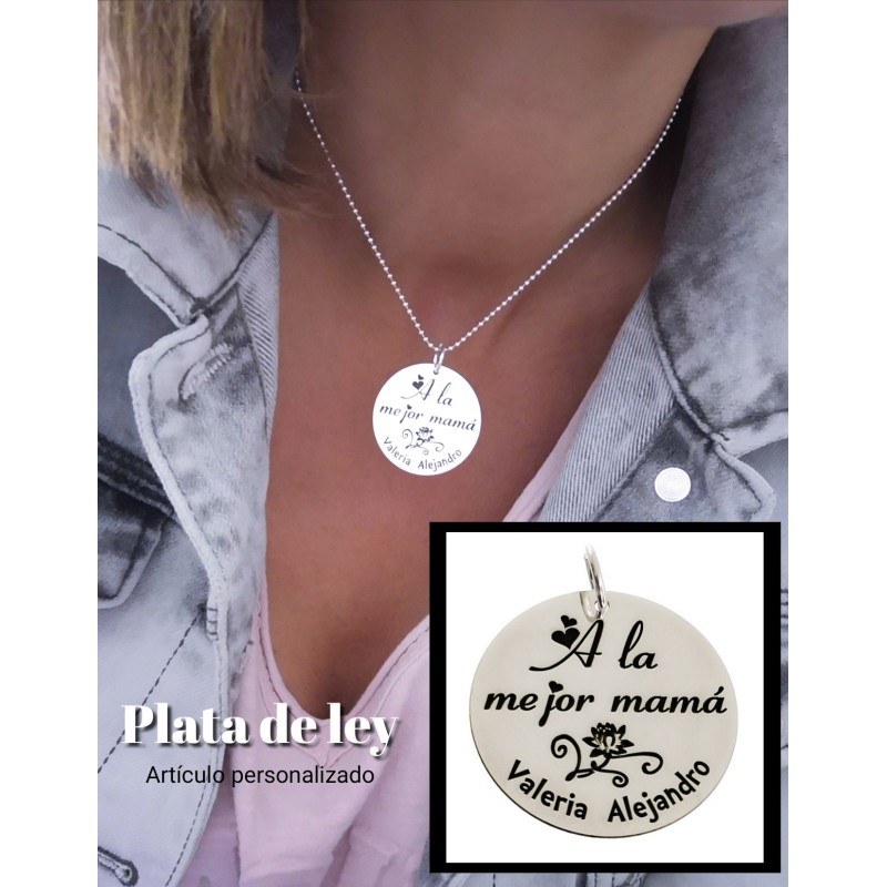 Colgante personalizado de Plata 