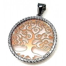 Colgante Árbol de la Vida de Plata y Circonitas