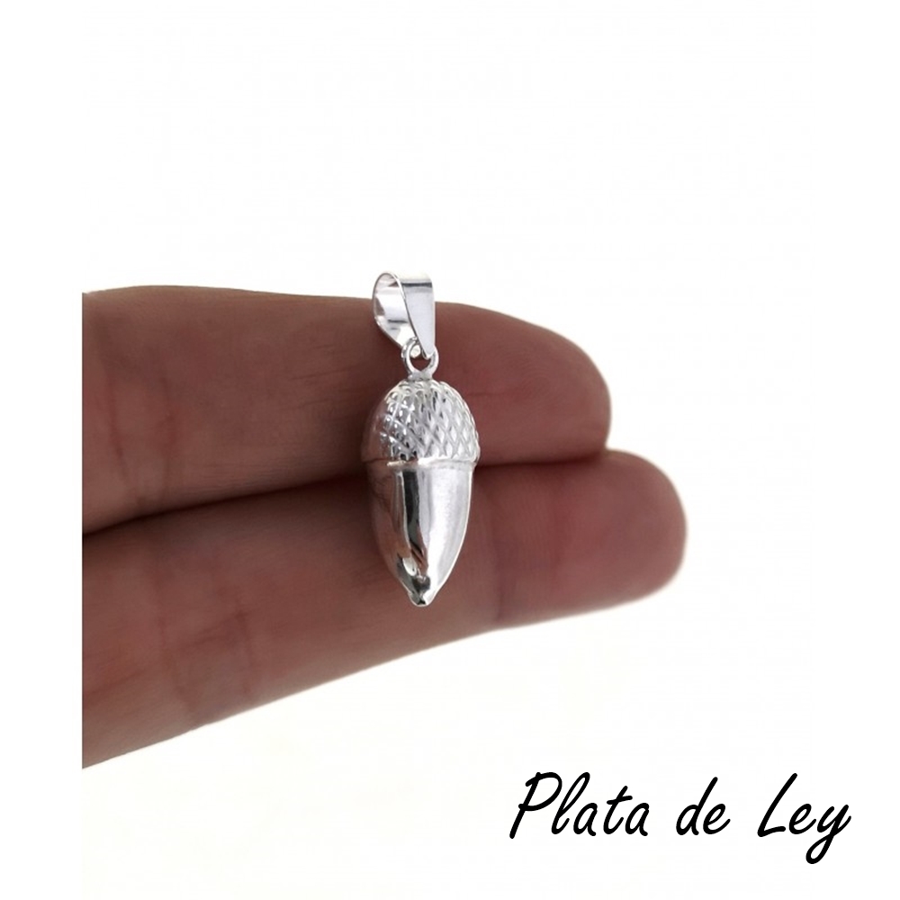 Colgante Bellota de Plata de Ley_1