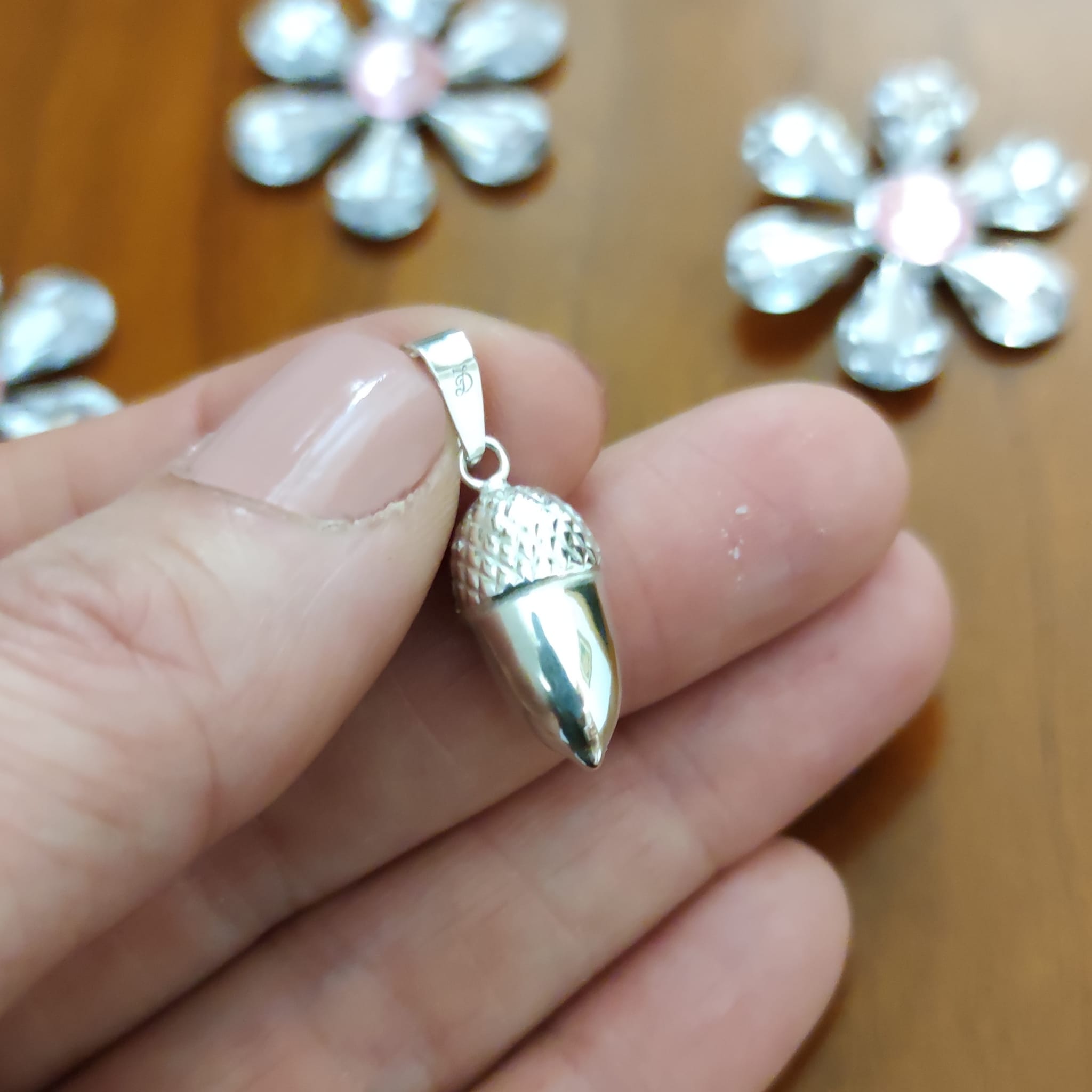 Colgante Bellota de Plata de Ley 3