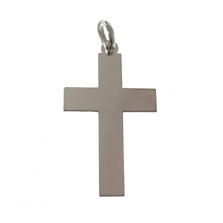 Cruz lisa de Plata de ley 3cm x 2cm