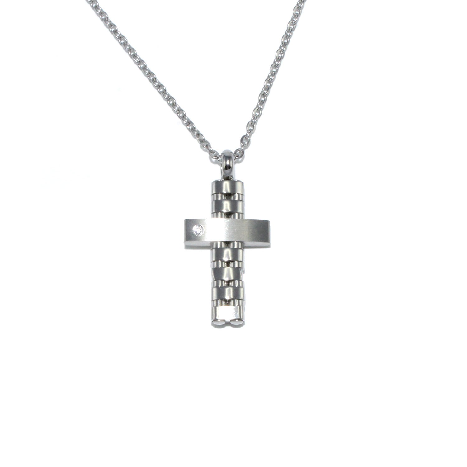 Collar con crucifijo de Acero inoxidable