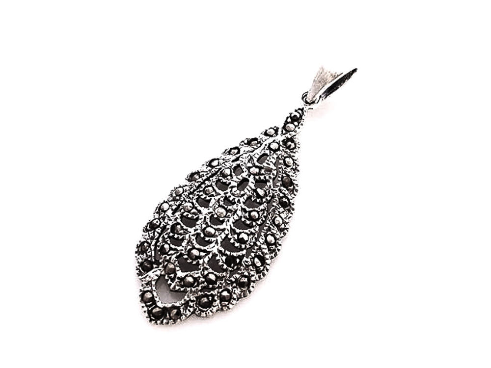 Colgante de Marquesitas y Plata vieja
