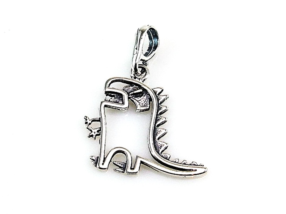 Colgante de Dinosaurio en Plata de ley