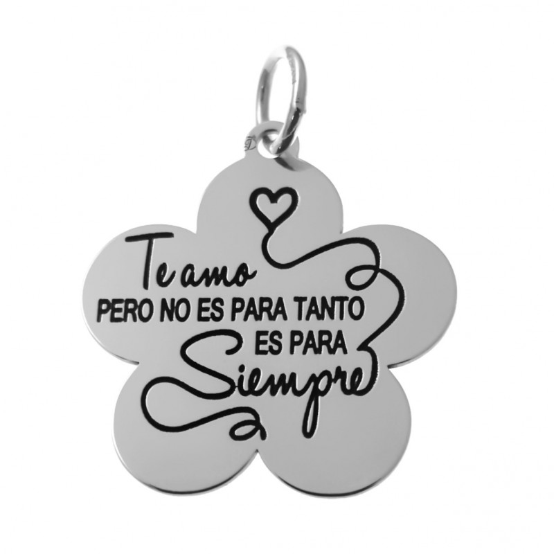 Colgante flor de Plata 