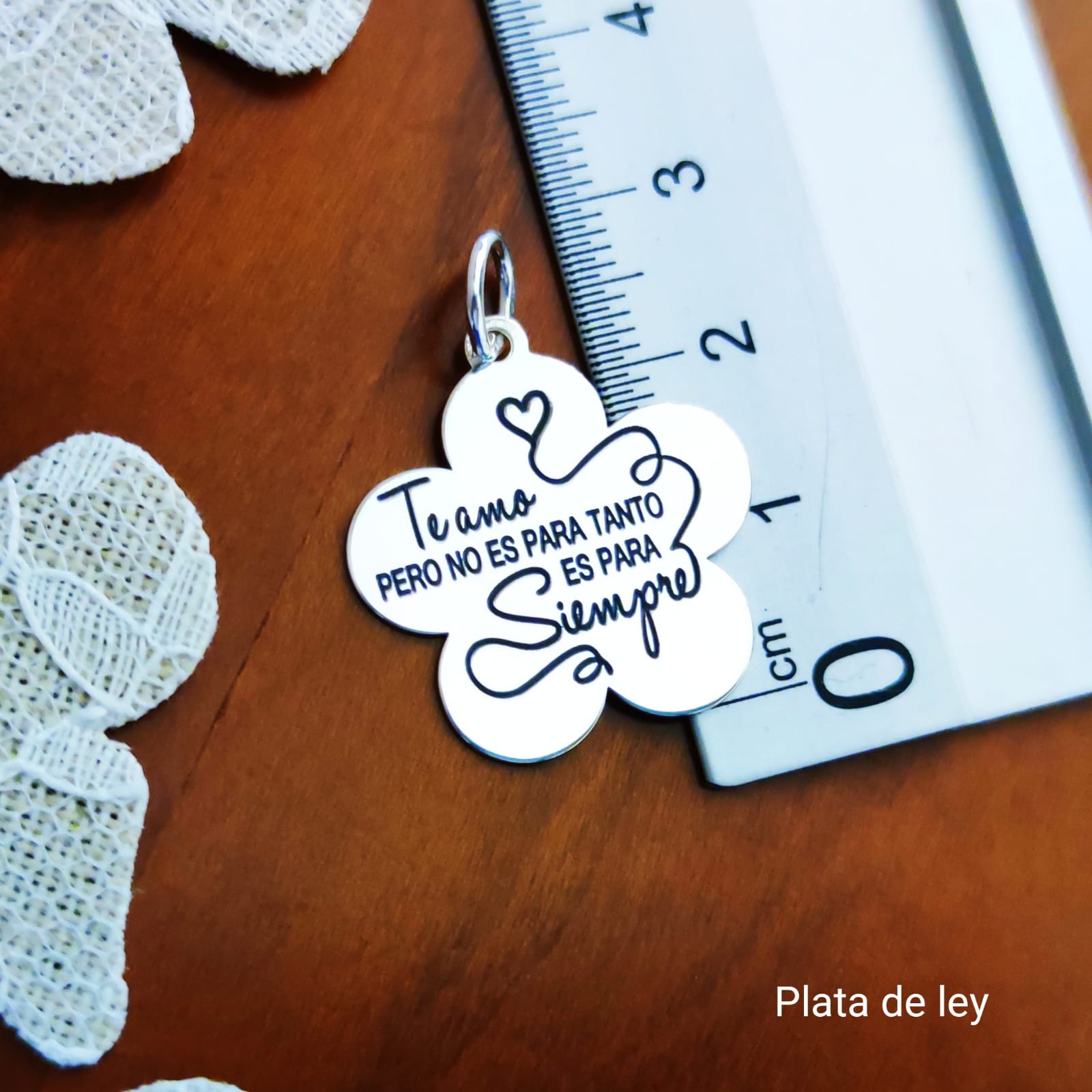 Colgante flor de Plata 