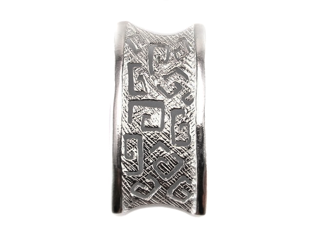 Colgante Greca rectangular de Plata de Ley