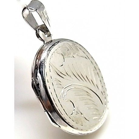Colgante guardapelos de Plata tallada