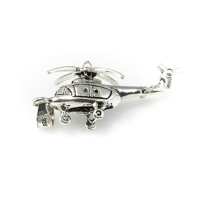 Colgante helicóptero de Plata de ley