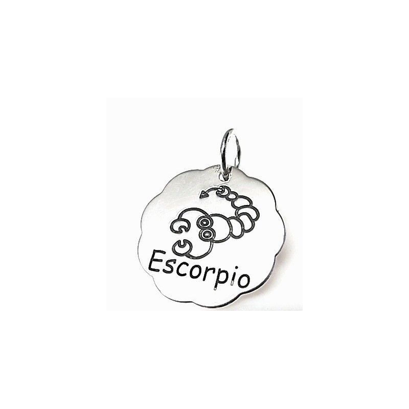 Colgante horóscopo Escorpio de Plata de ley