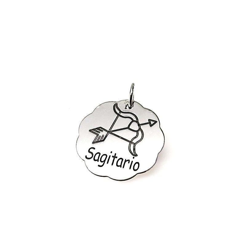 Colgante signo zodiaco Sagitario en Plata de ley