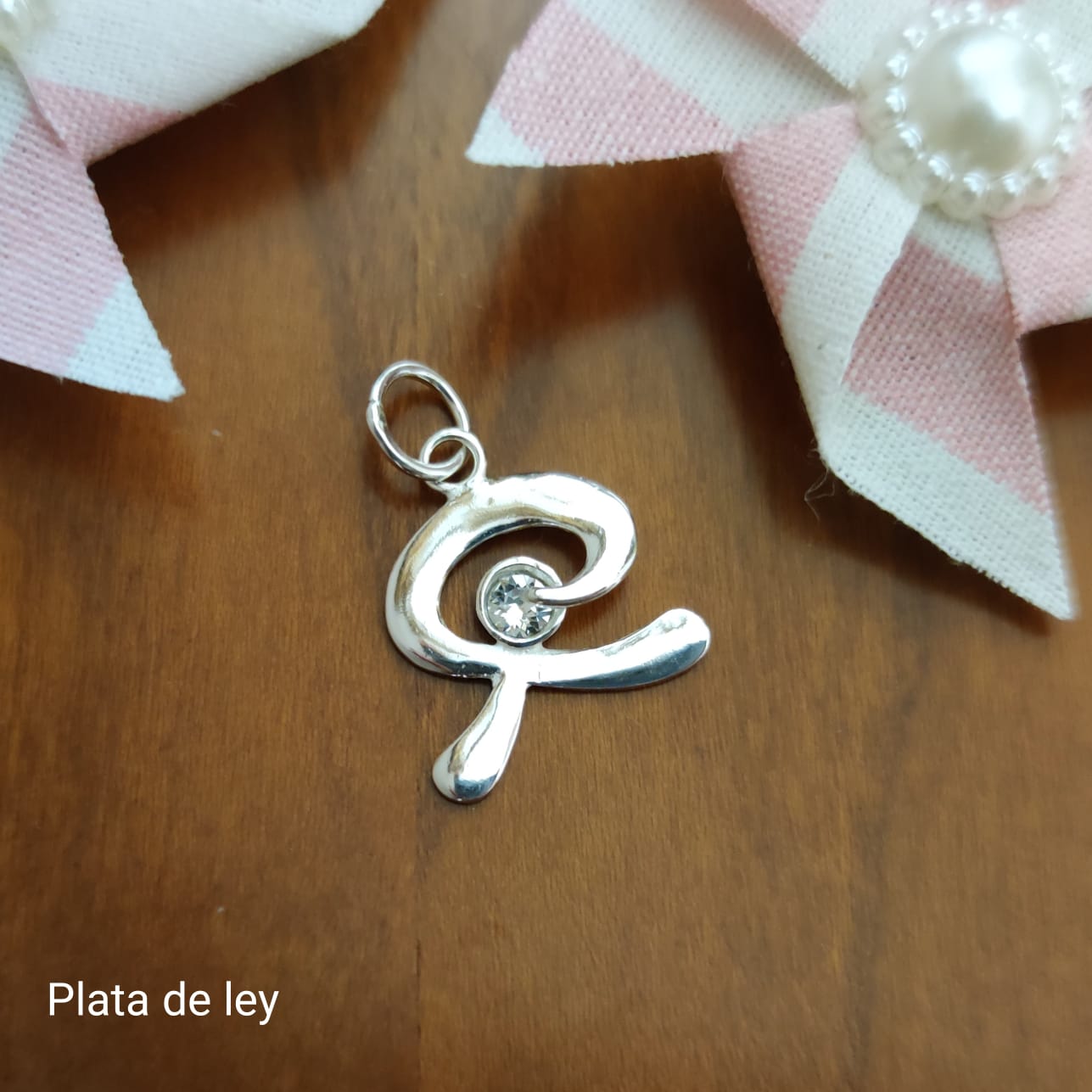Colgante indalo de Plata de ley con Circonita 3