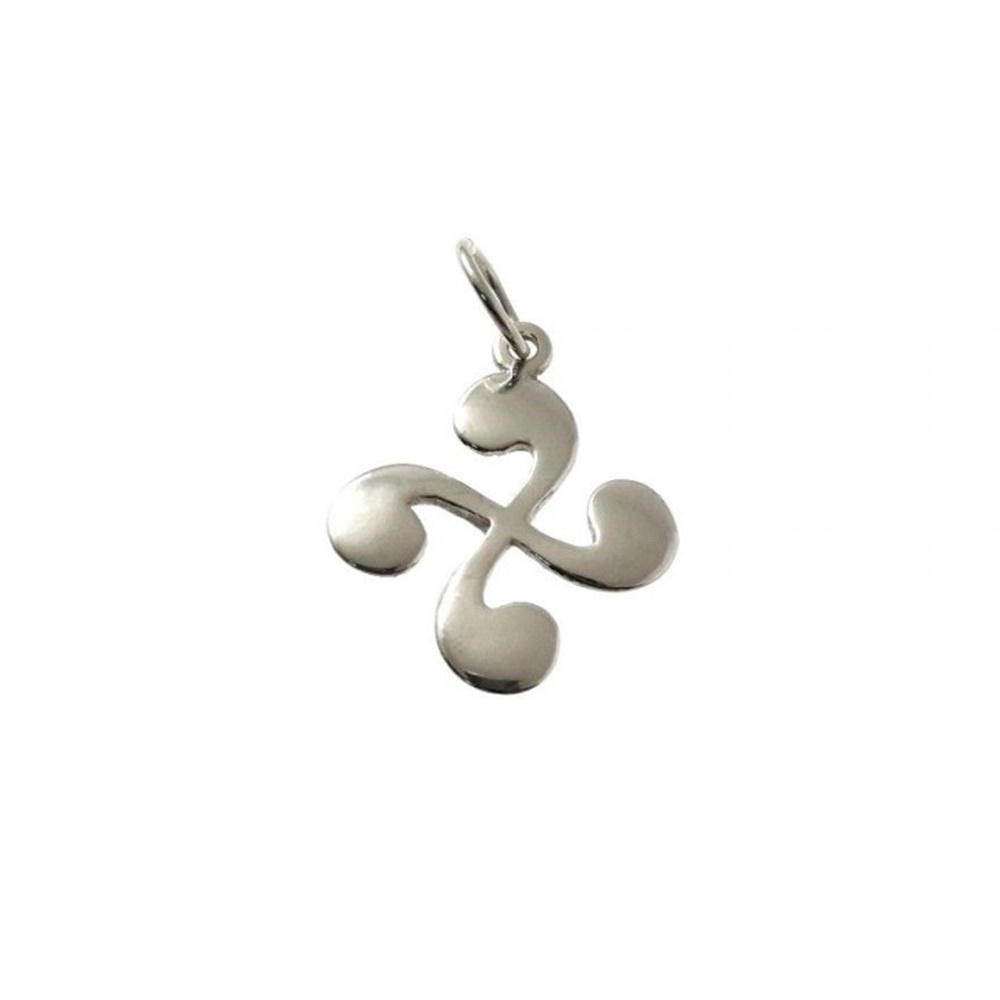 Colgante amuleto Lauburu de Plata de ley 925