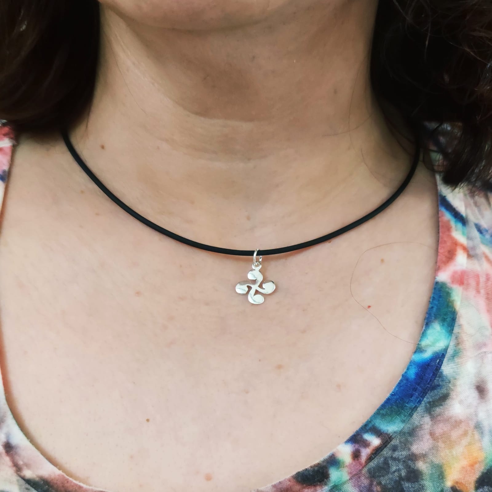 Colgante amuleto Lauburu de Plata de ley 925 5