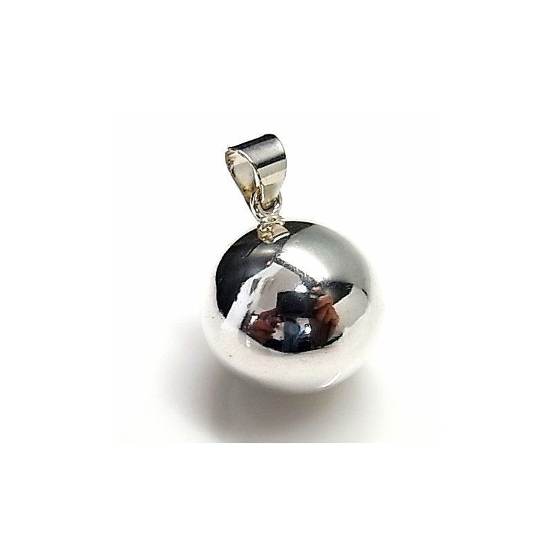 Llamador de Angel de Plata bola Lisa 20 Mm.