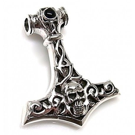 Colgante del martillo de Thor en Plata de ley