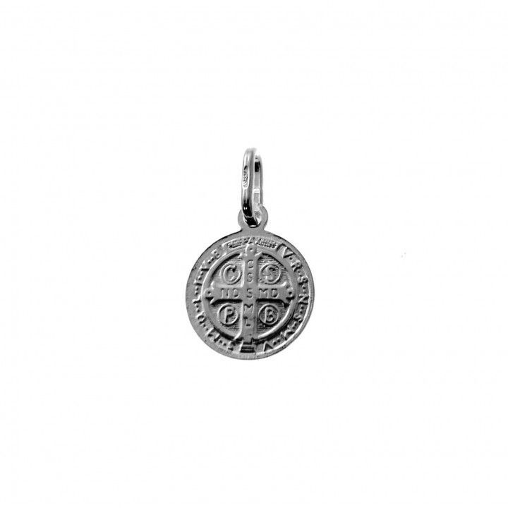 Medalla San Benito 12mm de Plata de ley 2