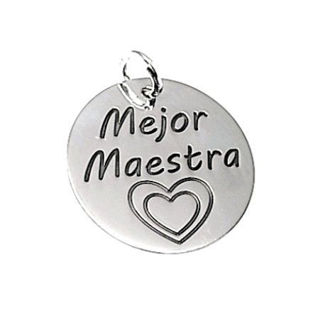 Colgante de Plata de ley 21 Mm. 