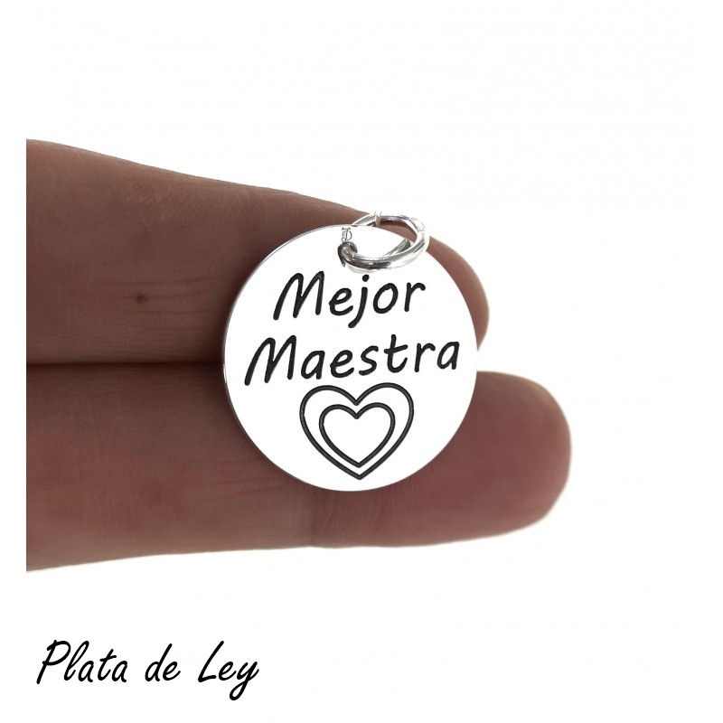 Colgante de Plata de ley 21 Mm. 