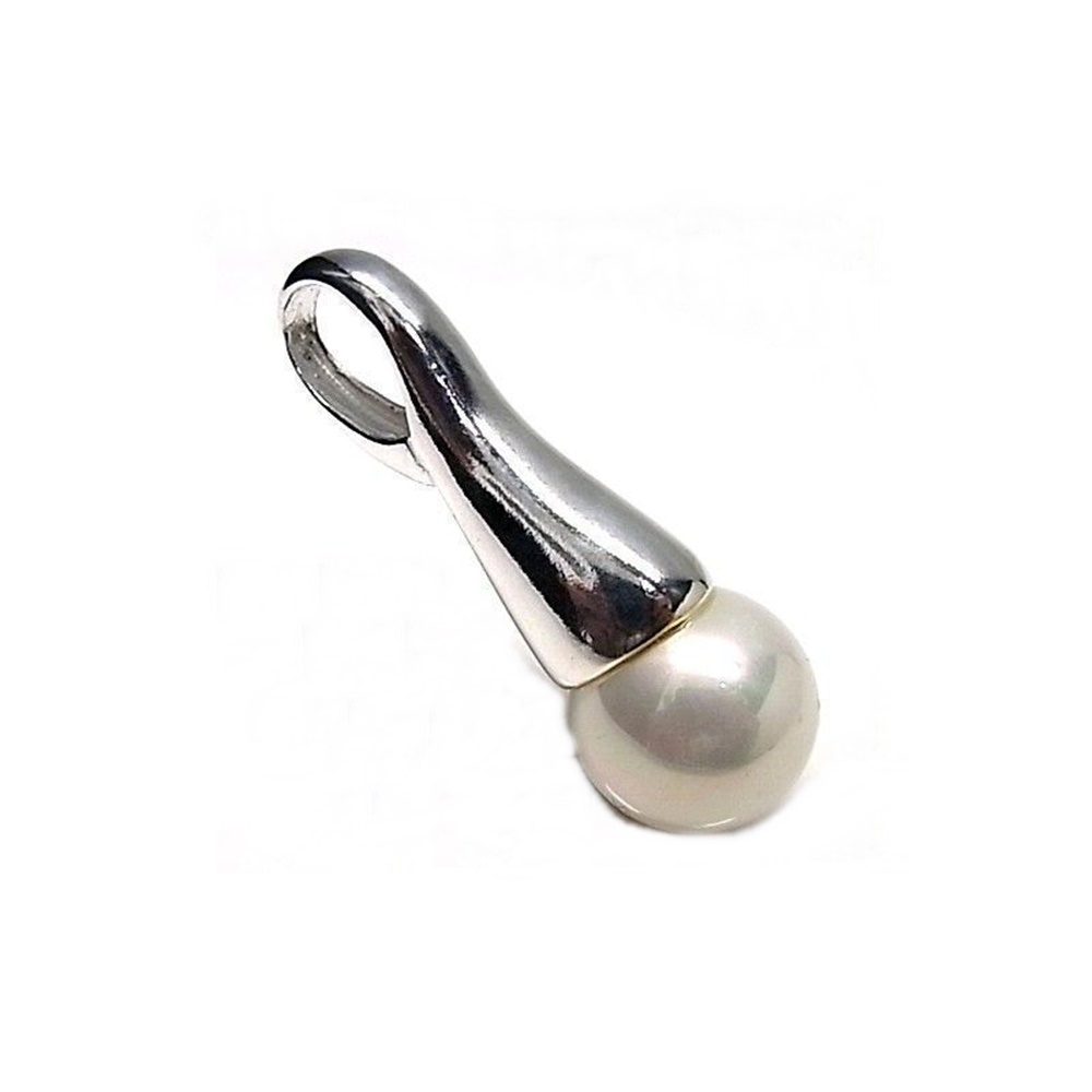 Colgante Perla 14 Mm. de Plata de Ley