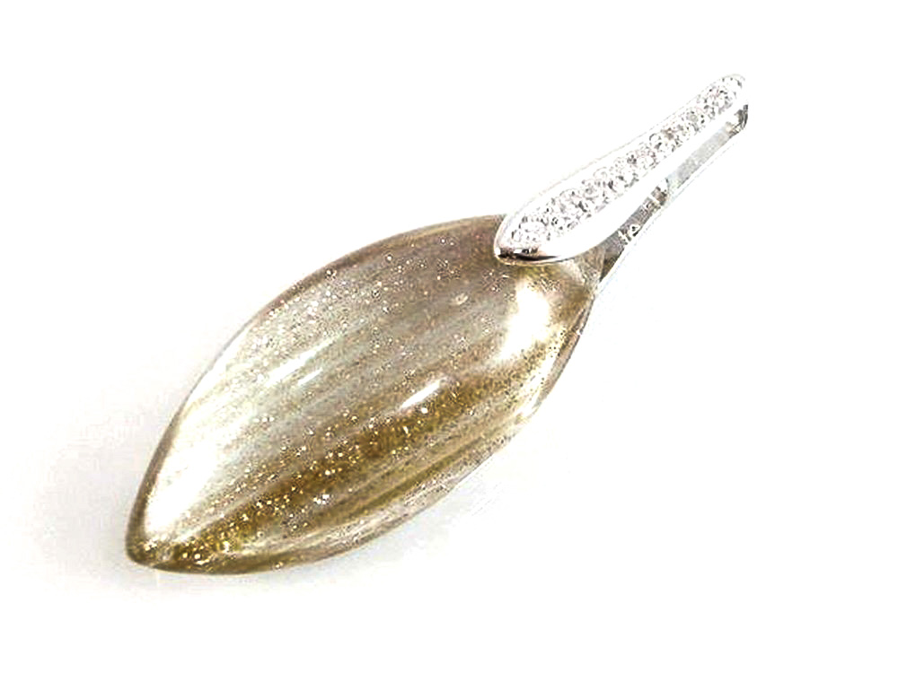 Colgante de Plata Rh con Circonita Champan