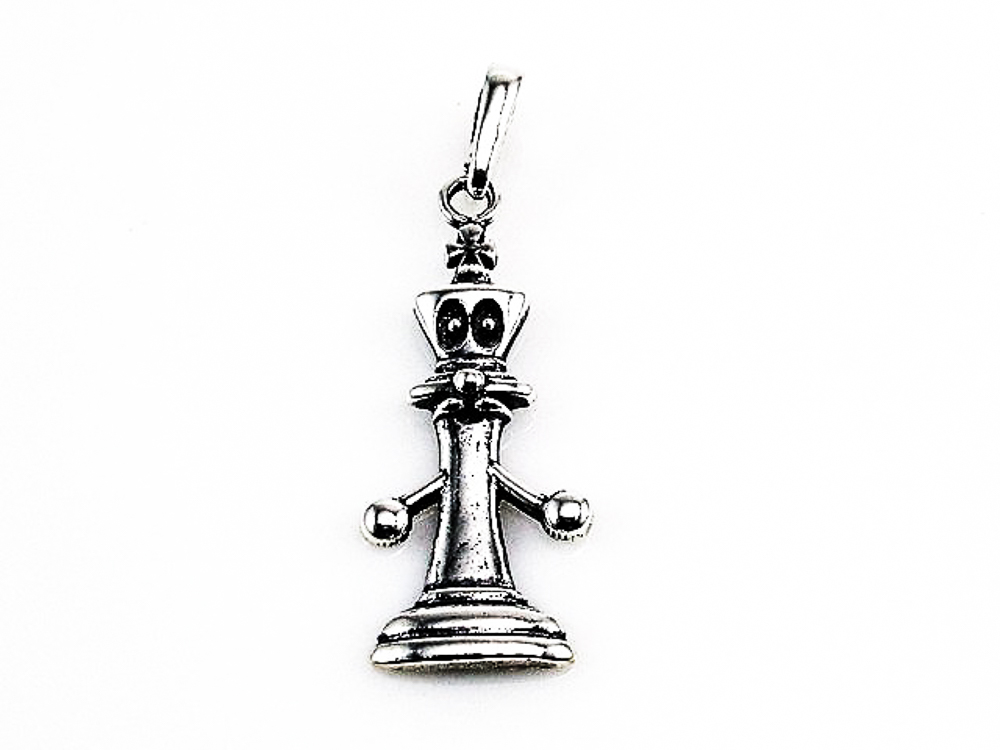 Colgante rey del ajedrez de Plata de ley