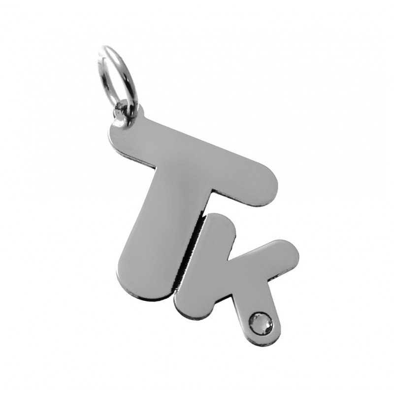 Colgante Tk de Plata de ley con piedra
