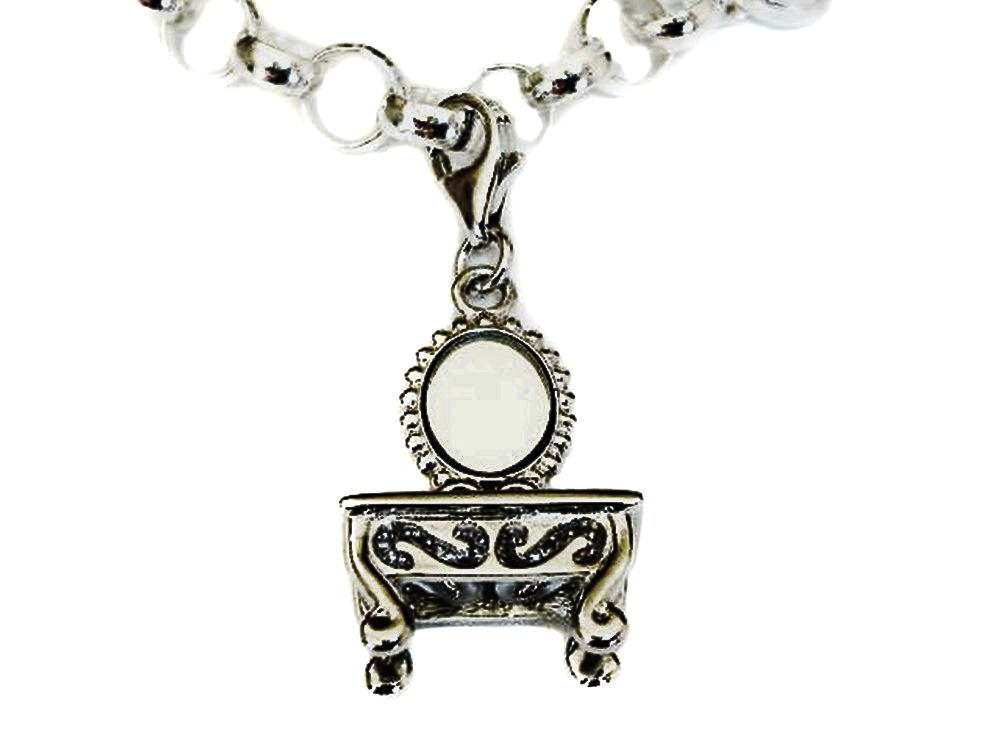 Colgante de Plata estilo Charms Tocador