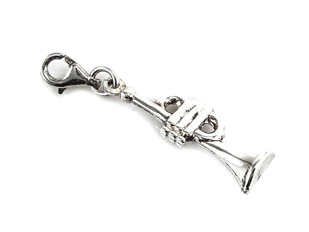 Colgante Trompeta en Plata de ley tipo charms