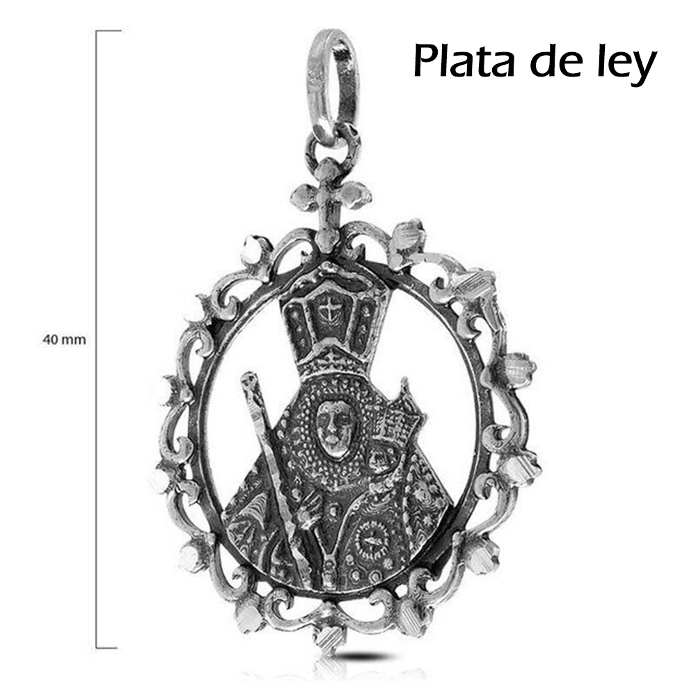 Medalla Virgen de la Cabeza de Plata vieja 40mm 1