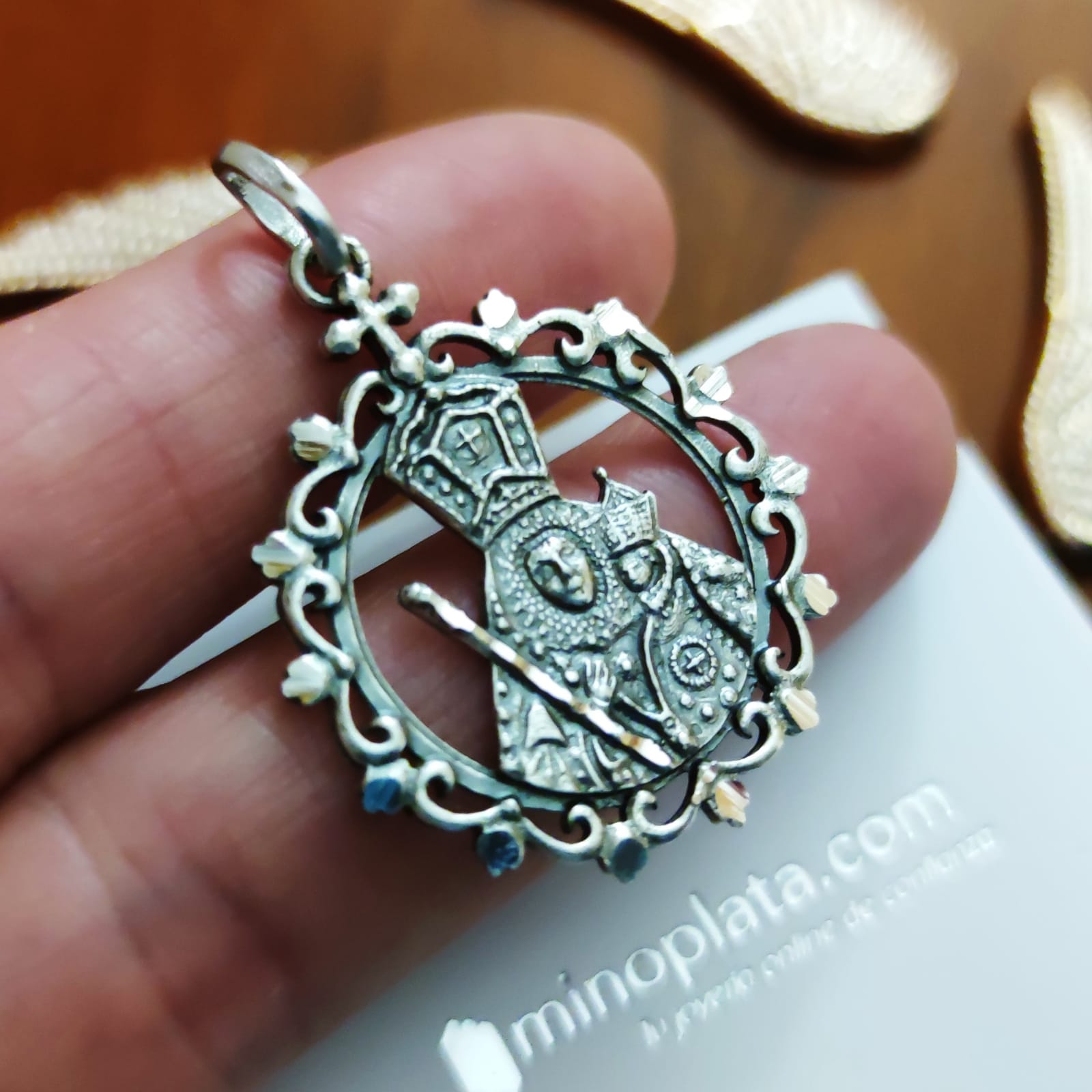 Medalla Virgen de la Cabeza de Plata vieja 40mm 2