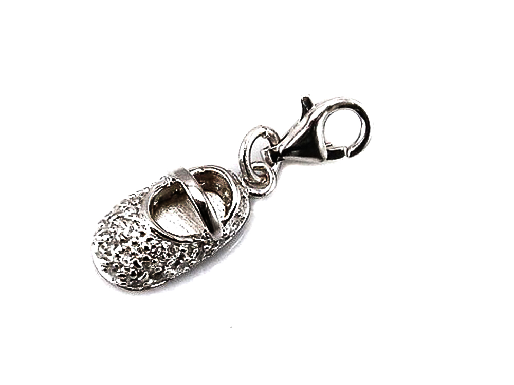 Colgante Zapato Plata de ley y Circonitas