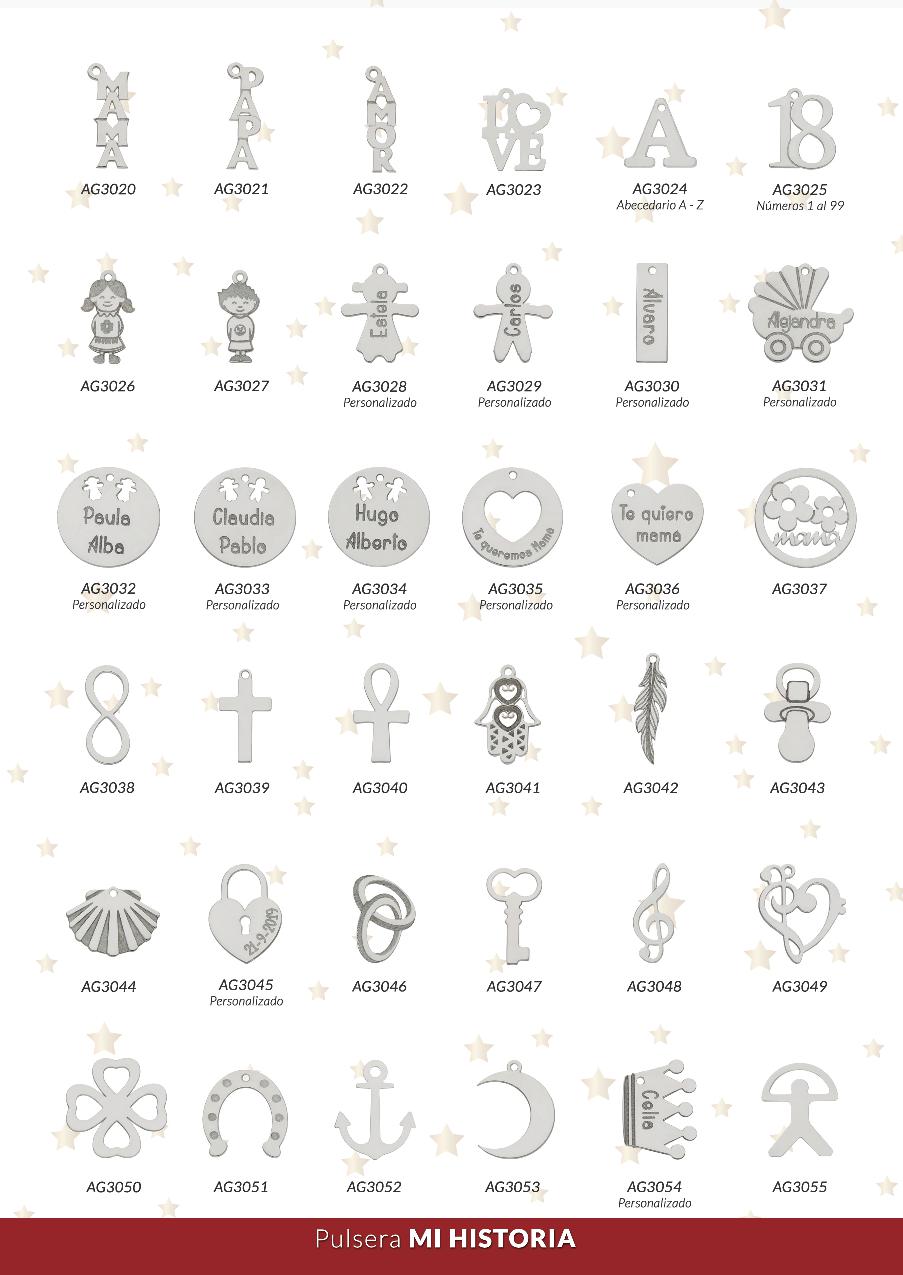 Colgantes de Plata de ley motivos y personalizados  MI HISTORIA 3