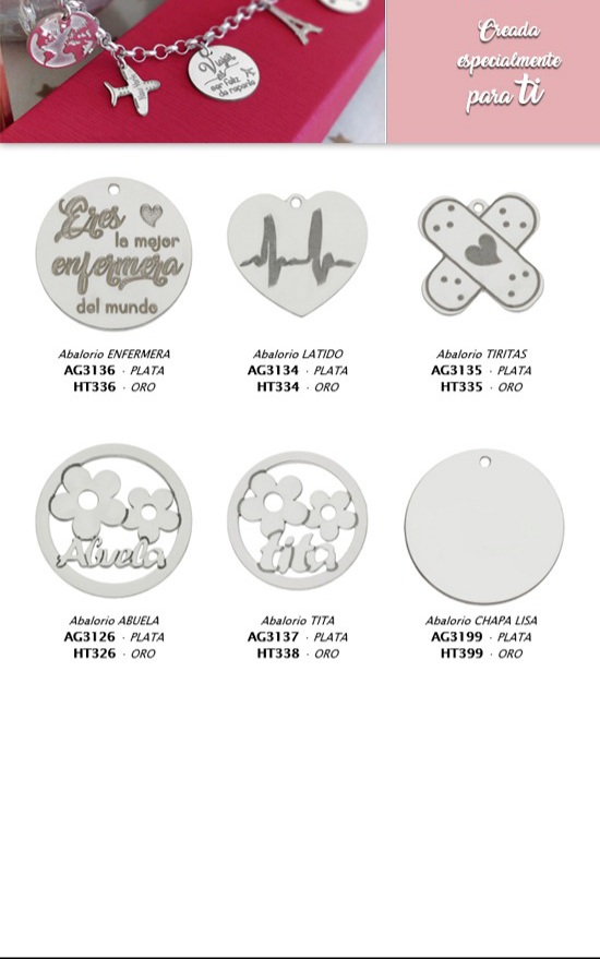 Colgantes de Plata de ley motivos y personalizados  MI HISTORIA 5