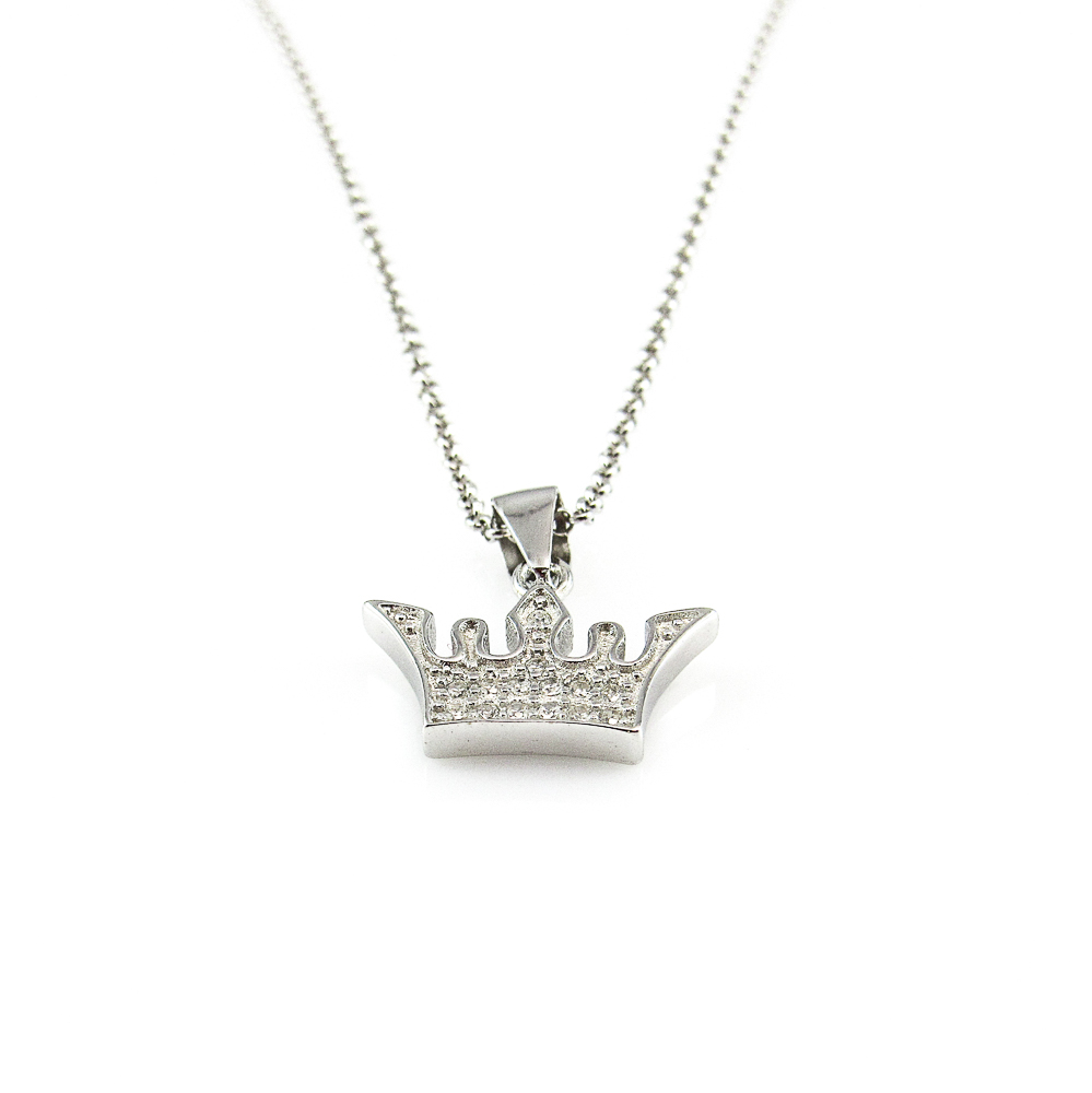 Gargantilla corona de Plata con Circonitas 1