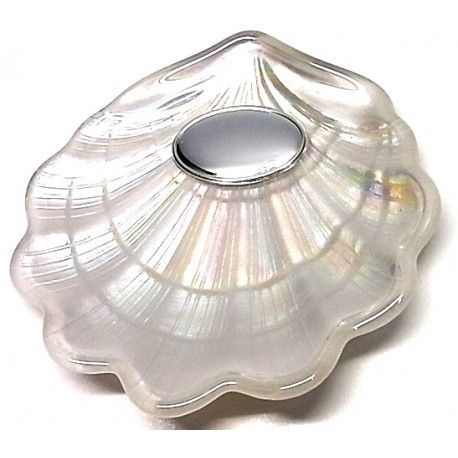 Concha Bautismal de Cristal y Plata de ley
