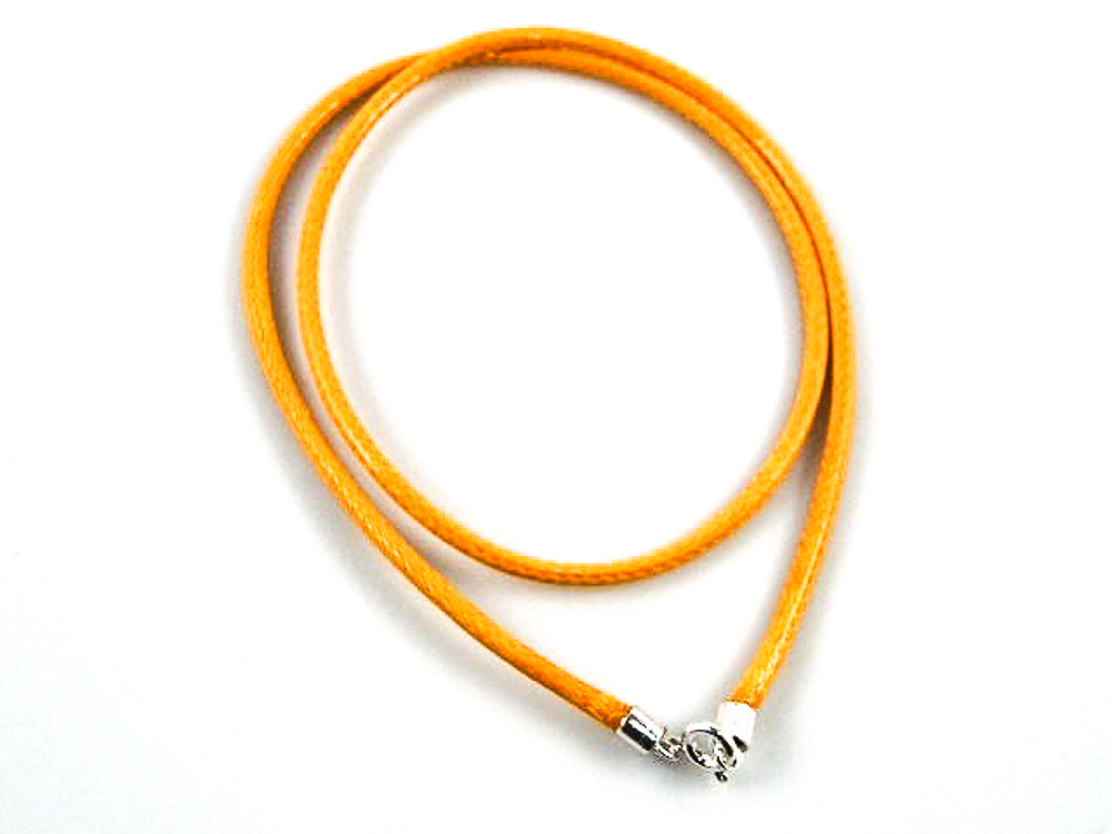 Cordon Piel Sintética Amarillo efecto trenzado de 45 Cm.