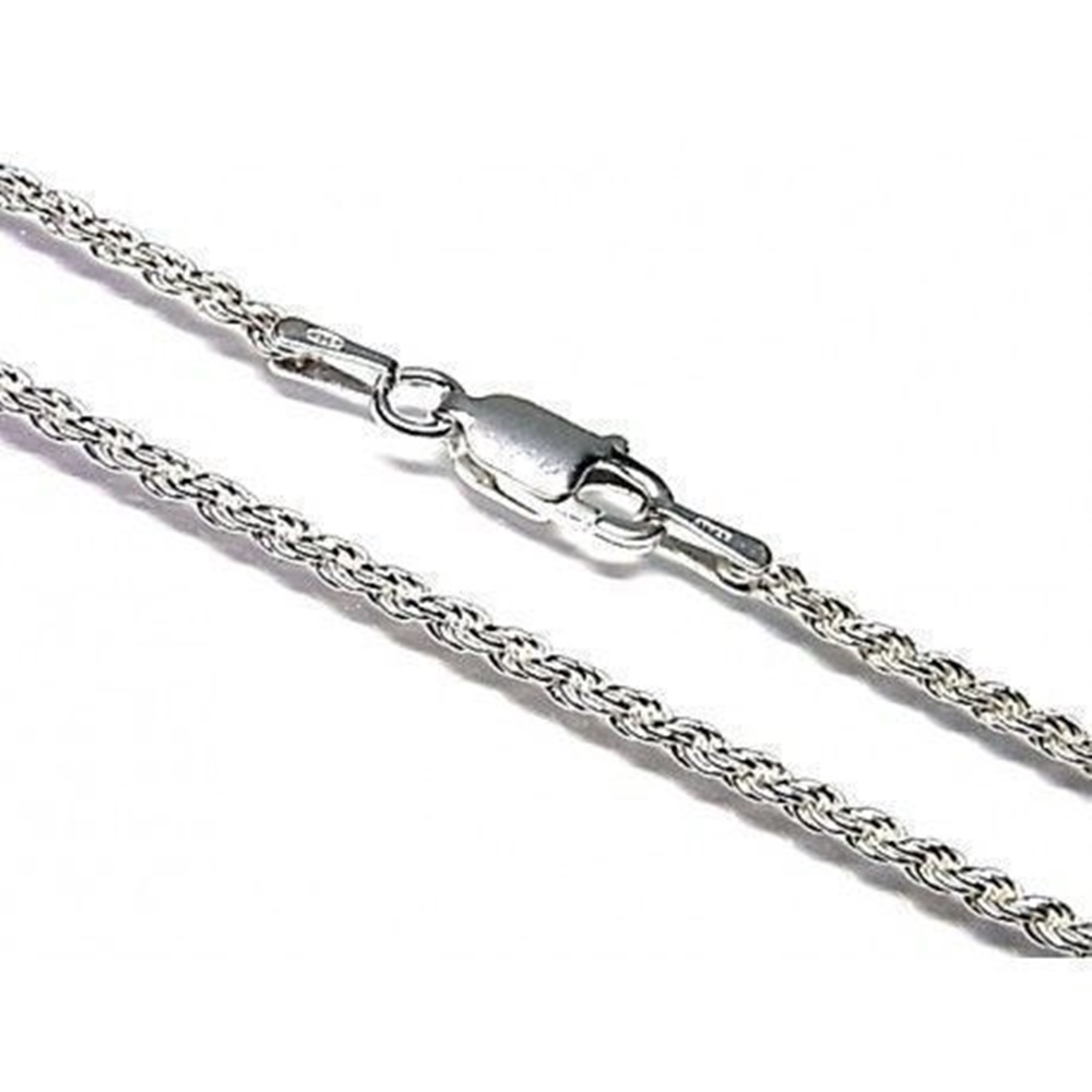 Cordon Plata de ley salomonico 40 Cm. 1
