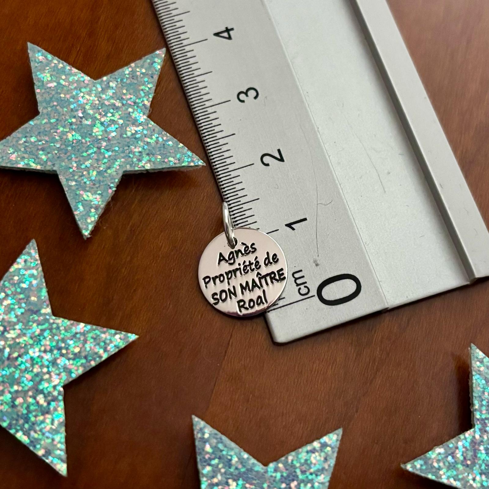 Colgante personalizado con nombre o palabra de Plata 12 Mm. 2