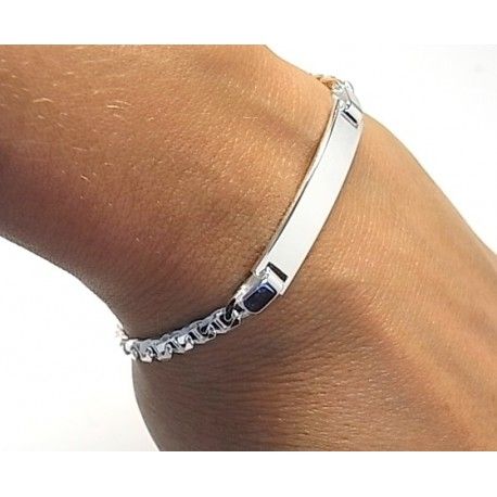 Esclava de Plata modelo Ancla 18 Cm. 1